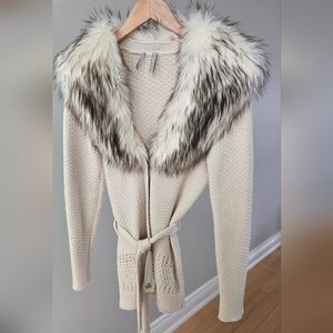 Guess Faux Fur Cardigan